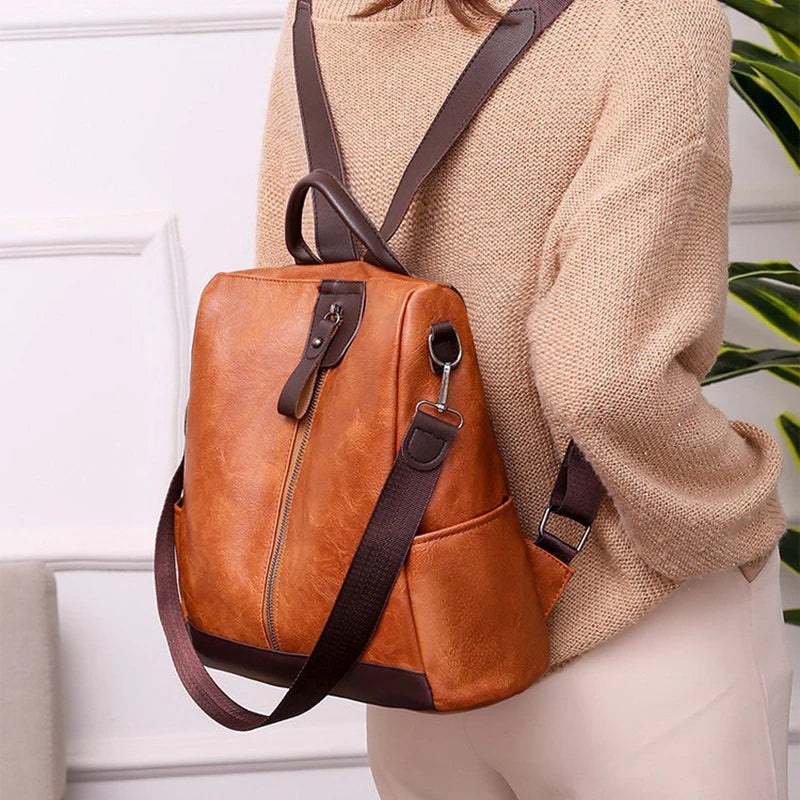 Weibliche Rucksack Mochila Feminina Multifunktions Mädchen Leder Schule Marke Frauen Schulter Tasche Sac A Dos Reise Rucksack