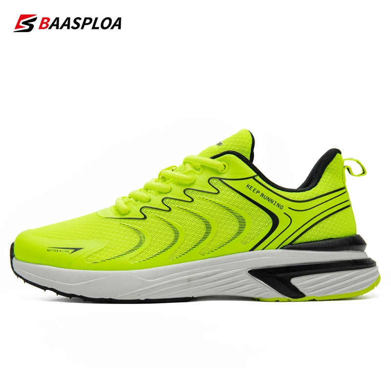 Baasploa Neue Laufschuhe Männer Lässig Leichte Mesh Wanderschuhe Männlichen Outdoor Atmungsaktive Nicht-Slip Tennis Sport Schuhe
