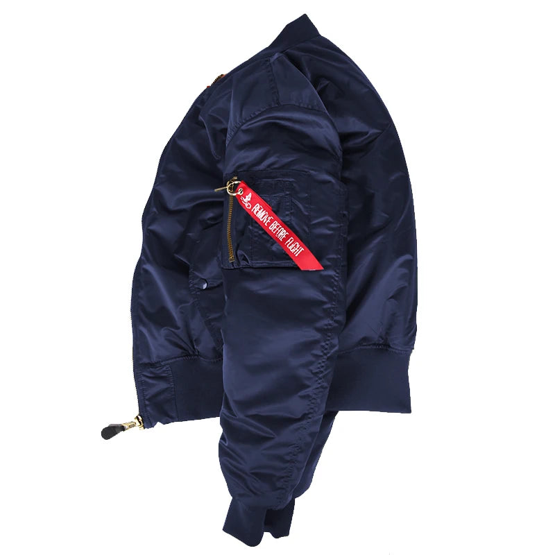 2024 Vintage Doppelseite Winter jacke Männer Mantel Blase Parka Puffer warmer Bomber geste ppte Pilot ma-1 us Luftwaffe Militär armee
