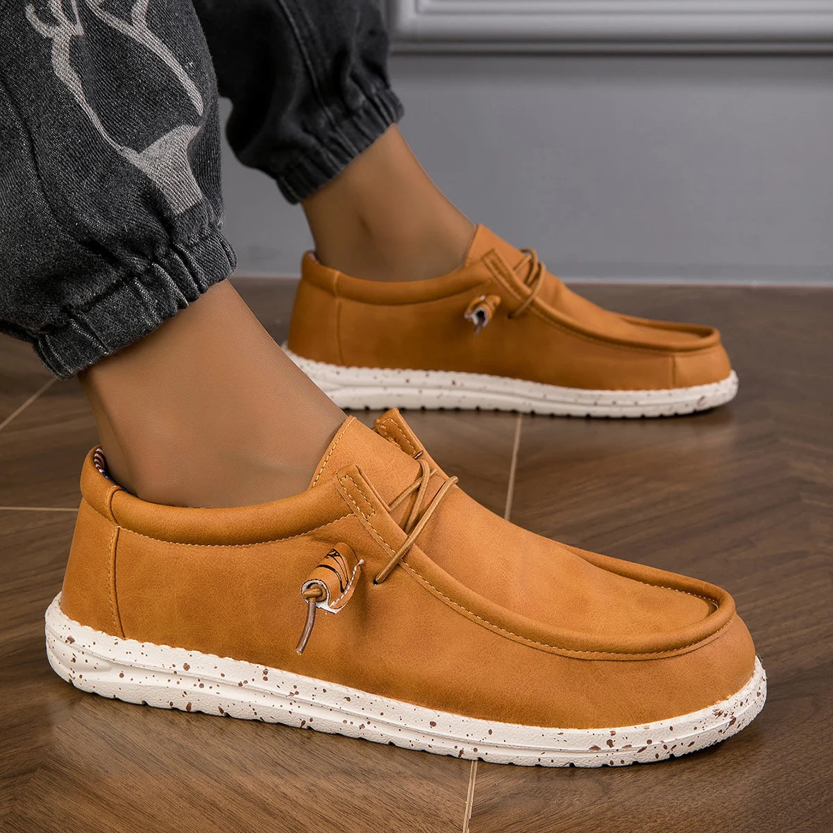 Herren High-End Business Casual Schuhe Modische Slipper Saisonale Freizeit-Lederschuhe Leichte Komfort-Fahrschuhe