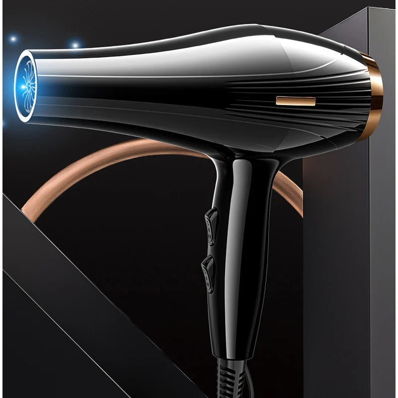 220V Haartrockner Professioneller 2200W Leistungsstarker Föhn mit Bürste für Friseure und Salons