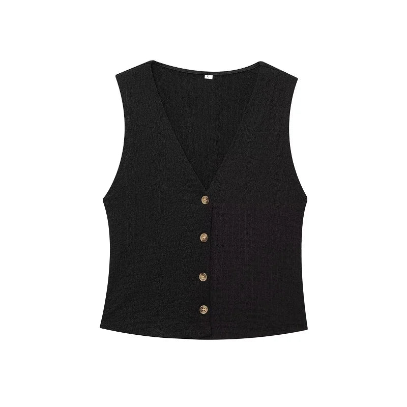 MUJER Damen-Hosen-Sets, strukturierte Hosen-Sets mit hoher Taille für Damen, 2-teilig, ärmellose Weste, Damen-Outfit, Damen-Sets, Damenanzüge
