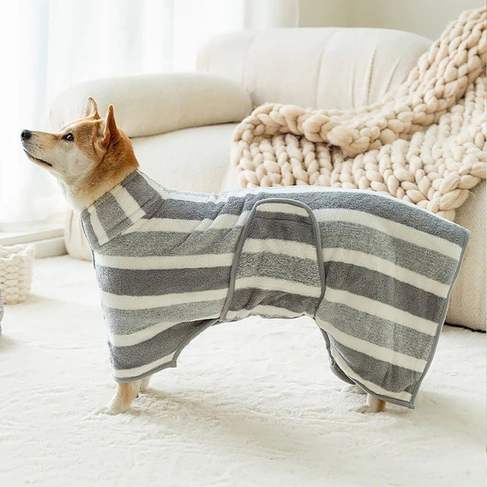 Hundebademantel, saugfähiges Haustier, schnell trocknendes Badetuch, Hundebadetuch, große und kleine Hunde, sauberer, saugfähiger Bademantel, Ganzkörperwickel, Katze