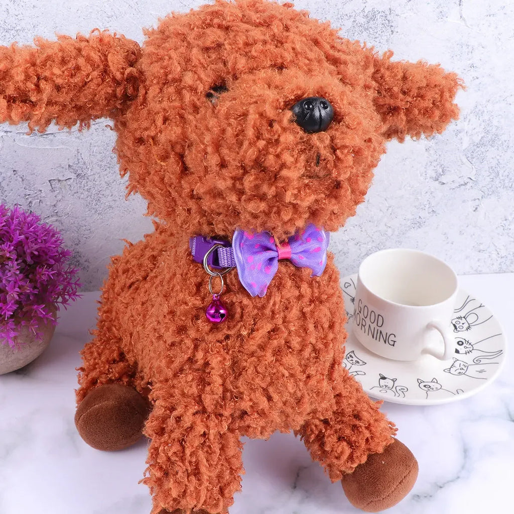 Modisches Schleifenhalsband für Hunde und Katzen, weiches und bequemes Haustierzubehör-Set mit Glocke, universelles Halsband für Katzen und Hunde.