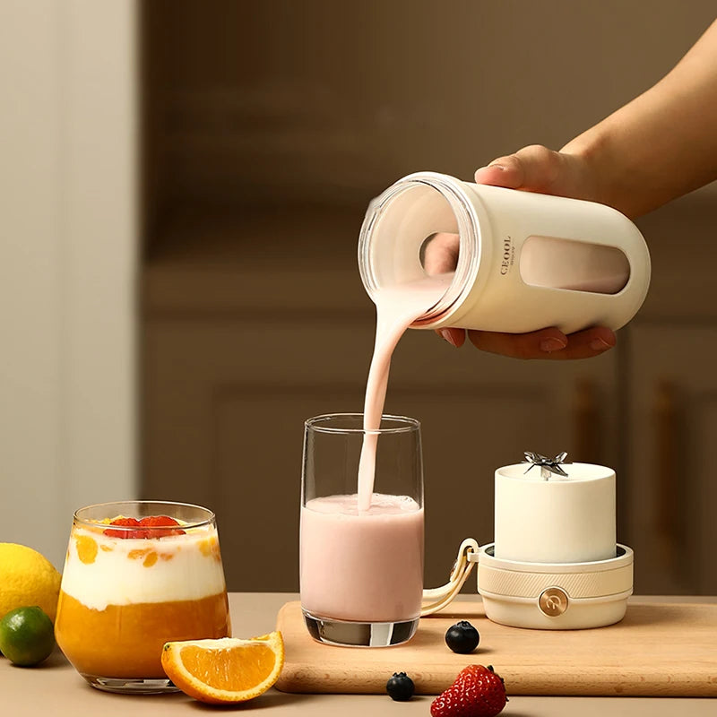 10 klingen Elektrische Tragbare Mixer 350 ML Entsafter Obst Mixer USB Aufladbare Smoothie Entsafter Tasse Squeezer Saft Maker