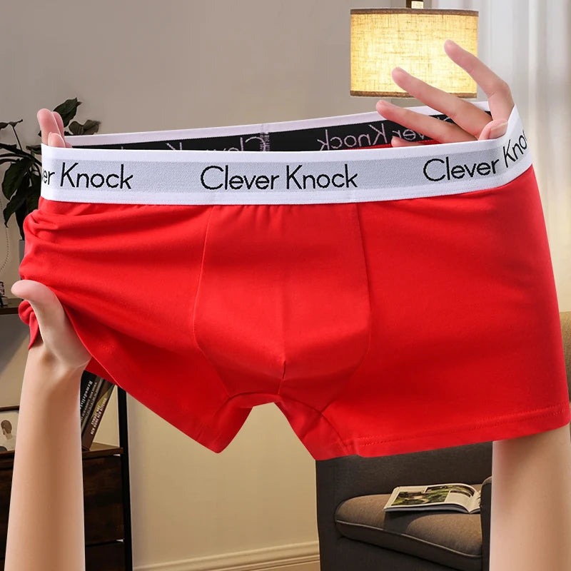 1 Stücke Boxershorts männer Unterwäsche Sexy Höschen Baumwolle Solide Mann Unterhose Männliche Boxer Homme U Konvexen Dessous Kostenloser Versand