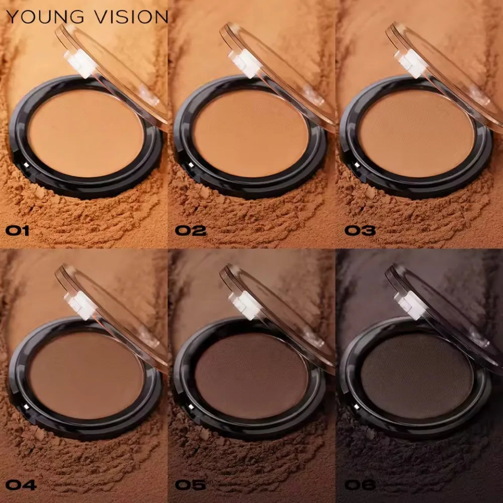Seidig-Matter Bronzer, Make-up-Fixierpuder, Langanhaltender Konturierungs-Concealer, Dunkle Konturierung, 3D-Nasen- und Lidschatten-Palette