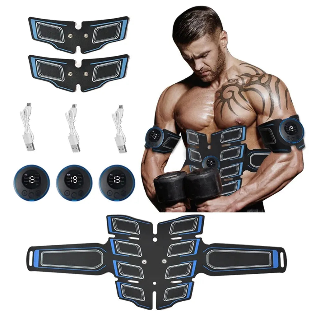 USB wiederauf ladbare Bauch muskel trainer tragbare Bauch muskel massage gerät elektronische Trainings gürtel Übung Fitness geräte