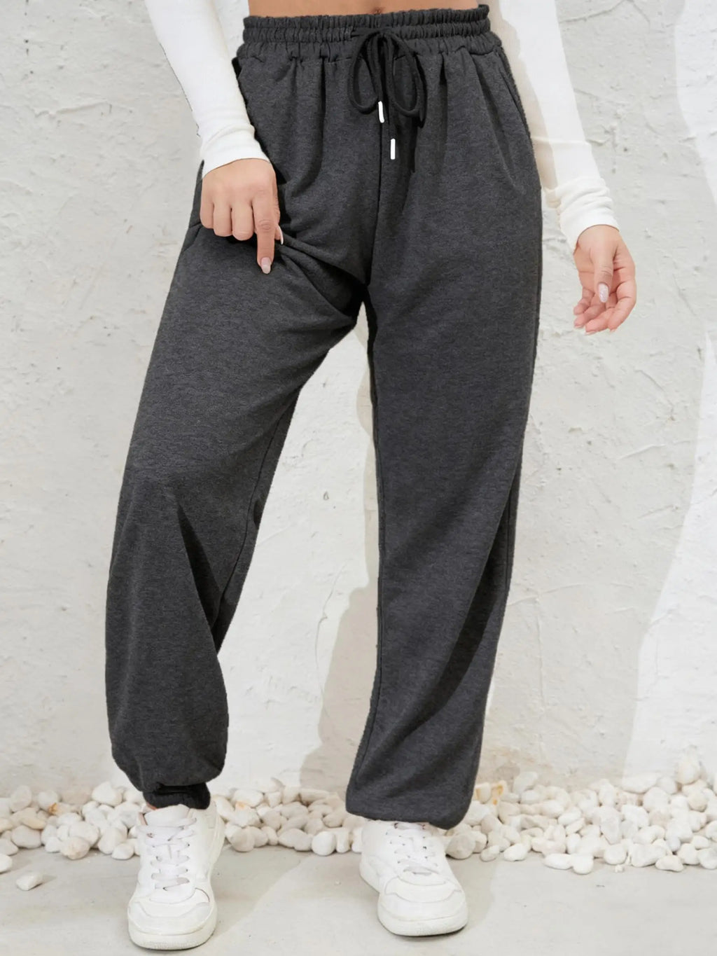Einfarbig Herbst Frau Jogginghose Jogging Kordelzug Sportpants Y2K Bequeme Lange Hosen Bunte Fleece Unisex Tanz Hose