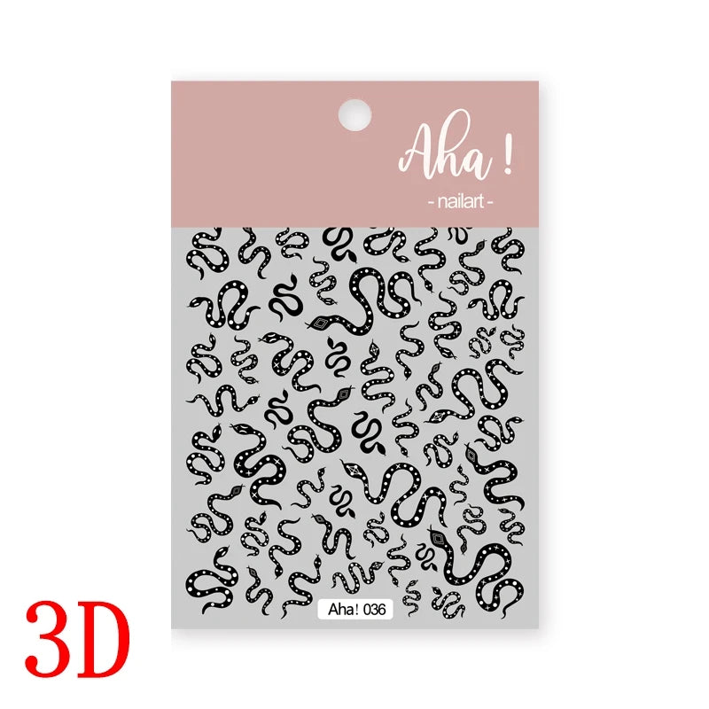1Pc 3D Cartoon Nette Katze Nagel Kindliche Aufkleber Nette Kitty Welpen Hund Selbstklebende Nail art Haustier Tiere Maniküre schöne Aufkleber *