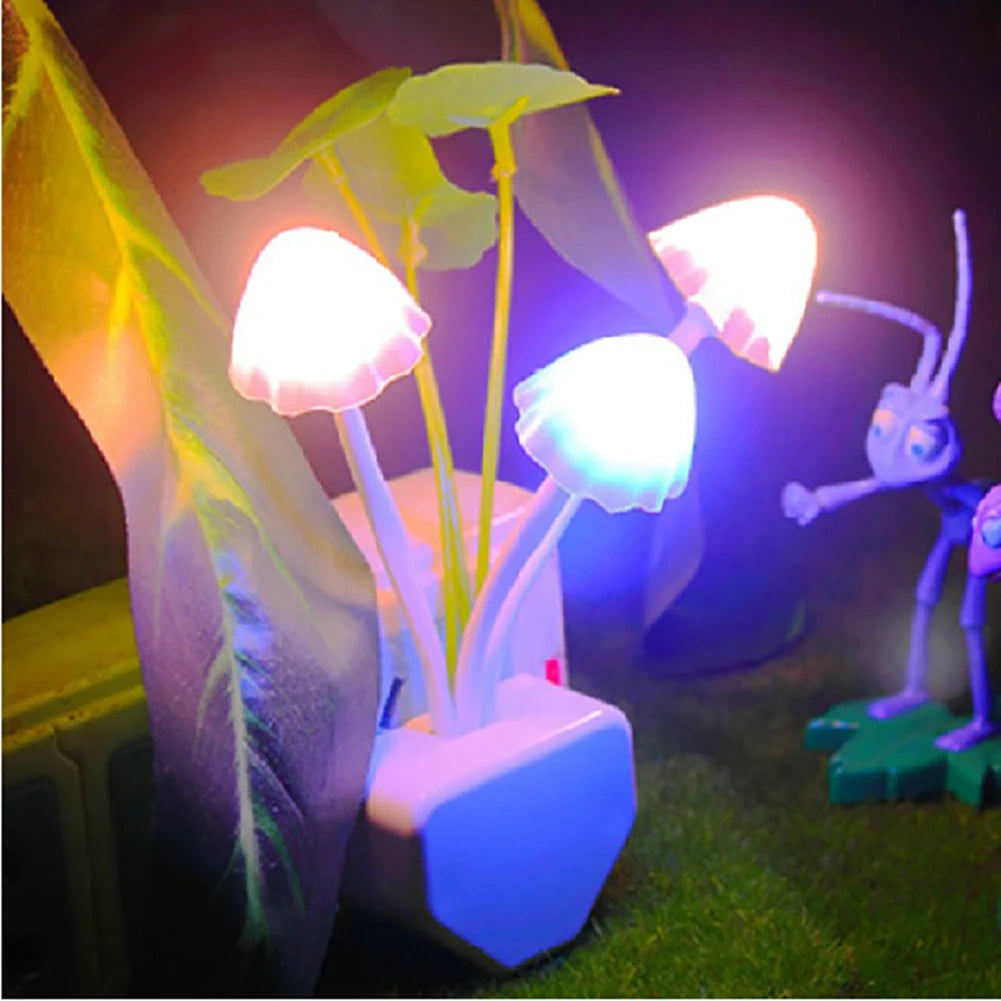 20 V 3 LED Wand Licht-steuerung Sensor Nachtlicht Induktion Traum Pilz Lampe Hause Schlafzimmer Dekoration EU & UNS Stecker