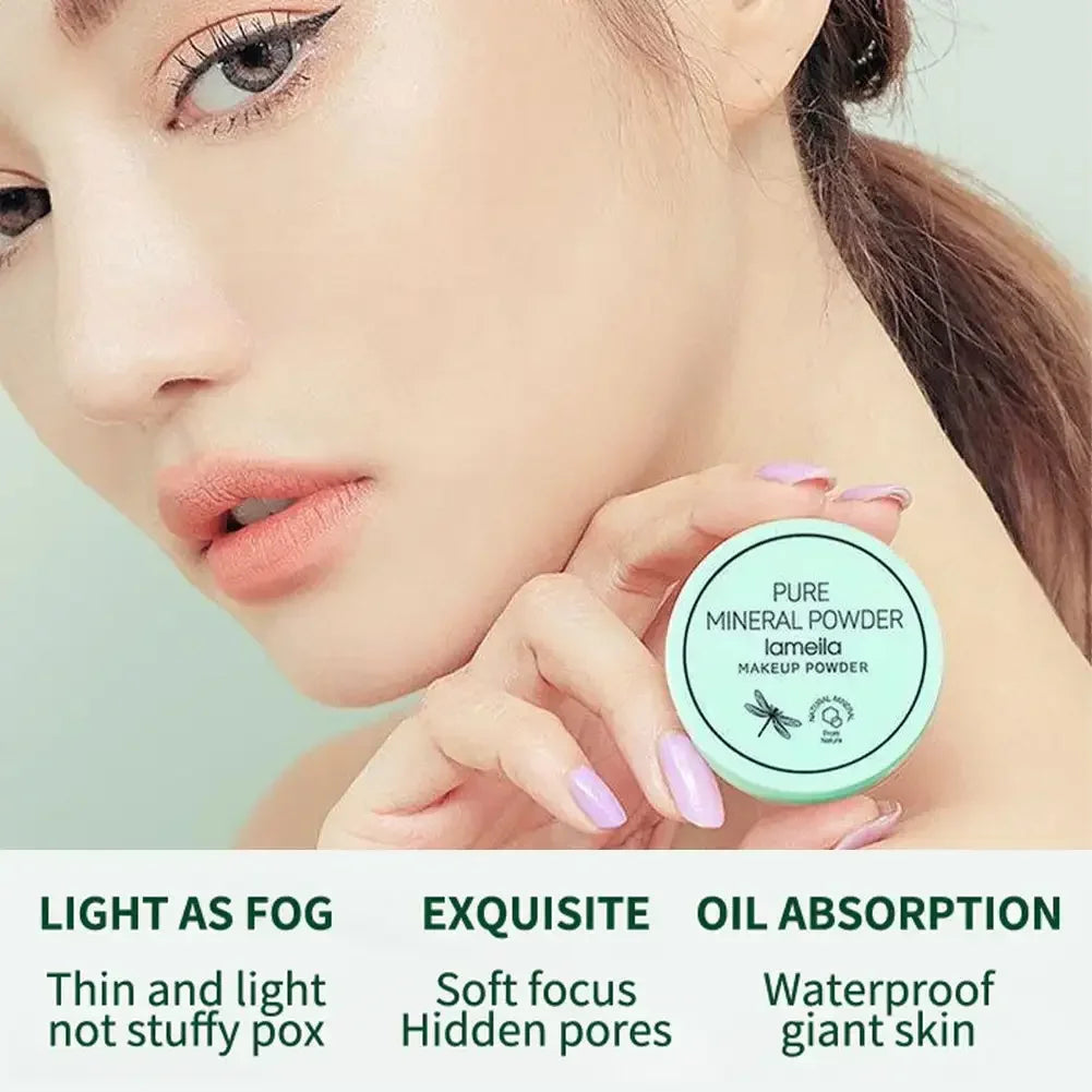 Gesichtspuder, Ölkontrolle von Poren und feinen Linien, loses Backen, Gesichtsfixierpuder, Make-up, Soft Focus Effect, Make-up-Fixierpuder