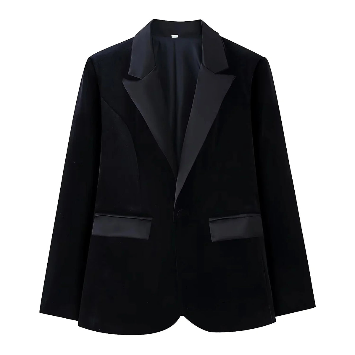 KONDALA Damen Büro-Samt-Slim-Blazer-Set Revers V-Ausschnitt Slim-Blazer mit Taschen Hose Neue Mode 2026 Frühling Herbst Elegantes Set
