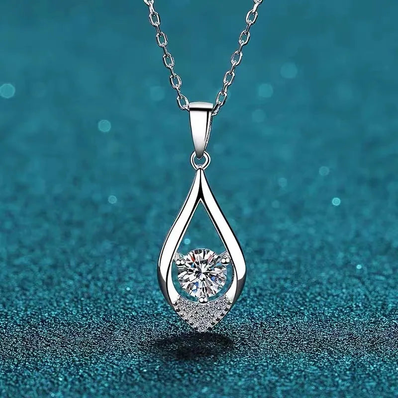 Halskette aus 925er-Sterlingsilber mit Zircom für Damen, 18 Karat vergoldet, Schmuckanhänger, Geburtstagsgeschenk, Schmuck, Geschenk, Neu, N52140