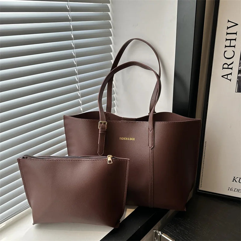 Damentasche, große Kapazität, weiches Leder, Tragetaschen, lässig, vielseitig, einzelne Schultertasche, Mama-Handtaschen, 2025, Herbst und Winter
